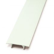 White PVC Channel Cover Strip 3 Metre Length